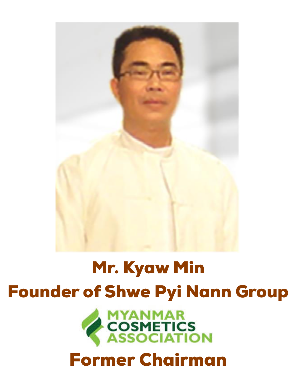 Mr. Kyaw Min With Titles